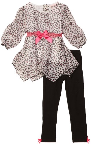 Little Lass Girls 2-6x Toddler Animal Print 2 