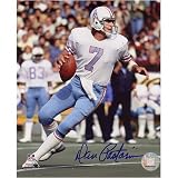 Dan Pastorini Houston Oilers - Back to Pass - Autographed 8x10 Photograph