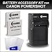 Clearmax 2 Pack Battery And Charger Kit For Canon PowerShot ELPH 300 HS ELPH 100 HS Digital Camera Includes 2 Extended Replacement Batteries For Canon NB-4L + 110/220 AC / DC Rapid Travel Charger + LCD Screen Protectors