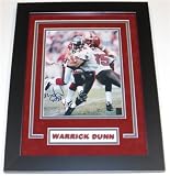 Warrick Dunn Autographed Tampa Bay Buccaneers 8x10 Photo ~ Custom Framed