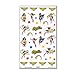 Wonder Woman Stickers and Tattoos Party Favors Set ~ 100 Stickers, 75 Temporary Tattoos, and Superhero Door Hanger (Wonder Woman Party Supplies)