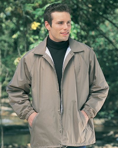 Tri-Mountain Men's Big And Tall Nylon Coach'S Jacket With Flannel Lining. 1500