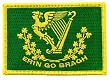 Erin Go Bragh Flag Embroidered Patch Irish Iron-On Ireland Clover Shamrock Emblem