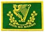 Erin Go Bragh Flag Embroidered Patch Irish Iron-On Ireland Clover Shamrock Emblem