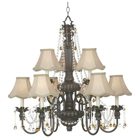 Kathy Ireland Chateau Deville Nine Light Chandelier by Kathy Ireland