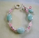 Amazonite, Rose Quartz and Swarovski Crystal Bracelet