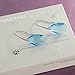 LadyColour Ice Blue Swarovski Crystals Drop & Dangle Pierced Earrings,Women Fashion Jewelry,Great Christmas Gifts,Valentines Gifts,Birthday Gifts