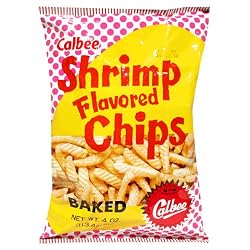 Calbee Toasted Shrimp Chips, 4-Ounce Packages (Pack of 12)
