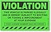 MyParkingPermit Violation Vehicle is Parked Illegally and is Hereby Subject to Booting, Fluorescent Stickers, 50 Stickers/Pack, 8