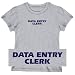 T-Shirt Woman Heather Gray  Word Data Entry Clerk  Occupations
