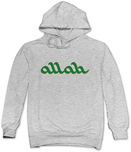Allah Newest Trendy Junior Hooded Shirts Ash