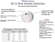 Smoke Detector with Built in Camera and DVR (Non Functional