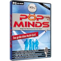Pop Minds, 1 CD-ROM Kriegt das Musik-Business dich klein? Das gro�e b�se Musik-Quiz! F�r Windows 98/Me/NT4(SP3)/2000/XP