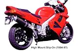 1994-1997 Honda VFR750 High Mount C-2 Stainless / Carbon Fiber Slip-On System
