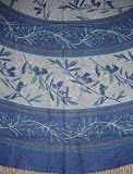 Border Vine Tablecoth-72 Inch Round-Cotton