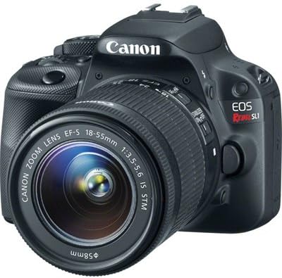 Canon EOS Rebel SL1 DSLR Camera with EF-S 18-55mm f/3.5-5.6 IS STM Lens & 8 GB Advanced Accessory Bundle Including Opteka Deluxe Microfiber Gadget Bag, Compact Professional Tripod and More