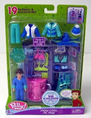 Childrens Toyshop  Toys : Polly Pocket Snow Cool Playset - Ski Shop with Drew