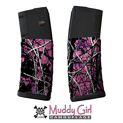 GunSkins AR-15/M4 Mag Skin Camouflage Wrap Kit - 3 Pack (Muddy Girl®)