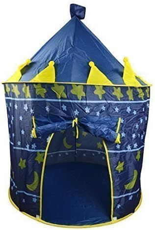 Portable Blue Prince Princess Play Tent Kids Castle Play House ...
