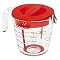 Pyrex Accents 2-Cup Measuring Cup with Lid - Red