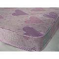 3FT SINGLE BUDGET MATTRESS PINK LOVEHEART - EXCELLENT VALUE FOR BUDGET MATTRESS - LOVELY MATTRESS FOR YOUR LITTLE GIRL! MADE TO UK FIRE REGULATIONS