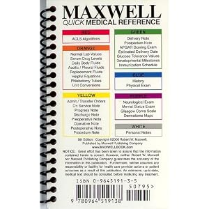 Buy Maxwell Quick Medical Reference (Maxwell, Quick Medical Reference Maxwell, Quick Medical Refe) by Robert W. Maxwell