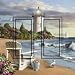 Lighthouse Beach Ocean Sailboat Scene Double Rocker Switchplate Light Switch Cover Accent Wall Decor Art Print Switchstix from IdeaStix by Alan Giana