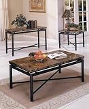 Paloma Marble Top Cocktail And Two End Tables Set