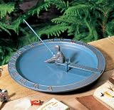 Fisherboy Sundial Birdbath – Verdigris