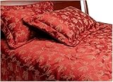 Divatex Toscana Jacquard Queen Comforter Set, Red
