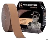KT TAPE PRO Synthetic Elastic Kinesiology 125-Feet  Jumbo Uncut Roll Therapeutic Tape, Stealth Beige