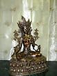 Huge Tara Statue Buddhist Savior-goddess Brass Sculpture India 34"