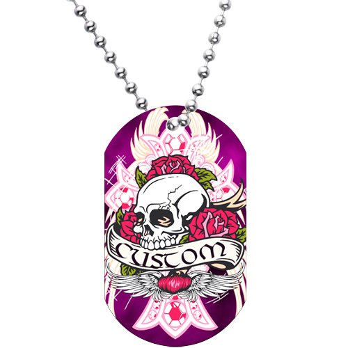 rose skull tattoo. Custom Pink Wild Rose Skull