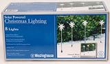 Westinghouse Solar Powered Twinkle Star Christmas Lighting - 8 Lights