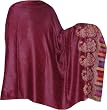 Shawl Stole Wool Embroidered Paisley Design 80 x 40 inches (psley285)