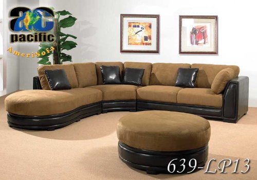 NEW 4PCS MICROFIBER MODERN SECTIONAL SOFA SET,