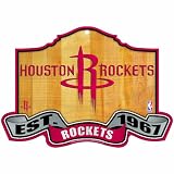NBA Houston Rockets 11-by-17 inch Established Wood Sign
