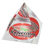 NCAA Georgia Bulldogs Sanford Stadium Crystal Pyramid Paperweight