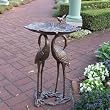 Oakland Living&reg; Crane and Lily Birdbath