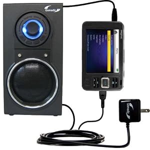 10 Watt Battery Powered Portable Amplified Audio Speaker with Dual charger also charges the Creative Zen Vision