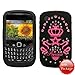 MyBat Star Crown Pink/ Black Some +Stones Skin Case For BlackBerry Curve 3G 9330 thumb