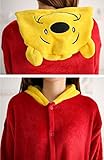 Skycastle(tm) High Quality Winnie the Pooh Cartoon Animal Shaped Winter Unisex One-piece Pajamas Hoodie Sleepwear Cosplay Costume (M)