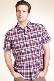Blue Harbour Pure Cotton Grid Check Oxford Shirt