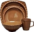Society 16-pc. Dinnerware Set - Brown