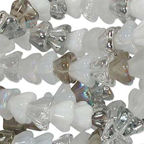 Apparition Mix 10x13mm Flower Cone 45 Bead Cap Czech Glass Beads