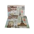 Paris Collage 12 File Folders Manila Folder Set