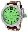 Adee Kaye #AK7211-M Men's Stainless Steel Luminous Dial Oversized Quartz Watch