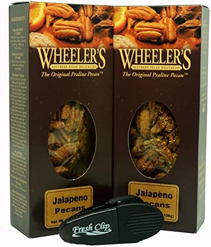 Wheelers Jalapeno Delicious Pecans Snacks 3.75oz (Pack of 2)