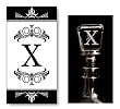 Monogram Guest Towel & Winestopper Gift Set - X Monogram Guest Towel & Winestopper Gift Set - X