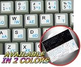 HUNGARIAN ENGLISH NETBOOK KEYBOARD STICKER ON NON-TRANSPARENT WHITE BACKGROUND